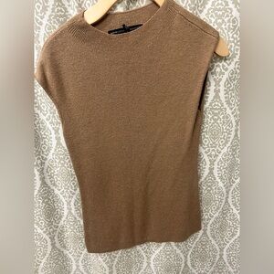 White House Black Market Brown Cowl Neck Sweater